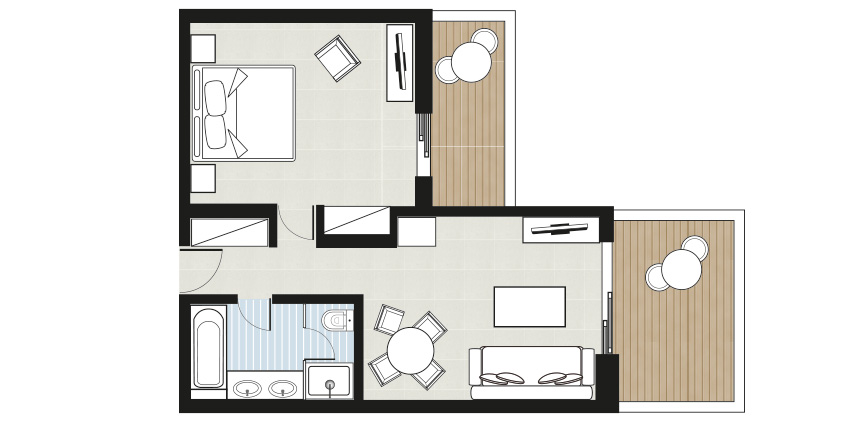 one-bedroom-bungalow-suite-floorplan