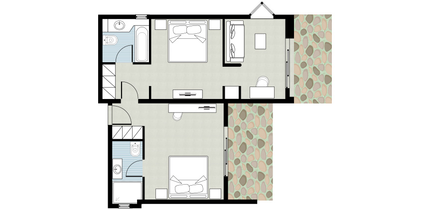 Palace-Family-Bungalow-Suite-Garden-View-Floorplan