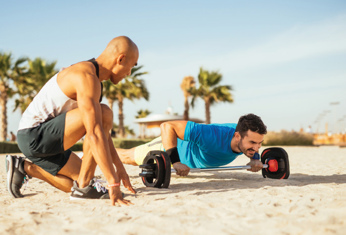 02-fitness-at-the-beach-coach-training-creta-palace-resort-grecotel-in-greece